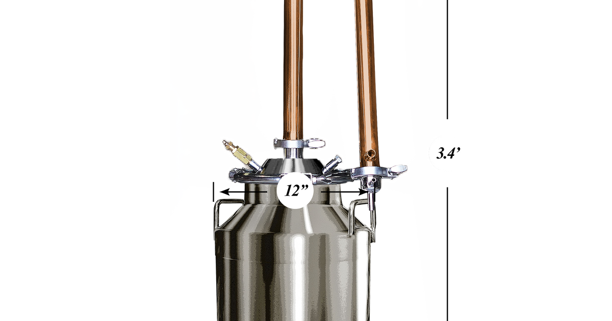 OLDMOUNTAIN 480深型 COPPER BRASS STAINLESS 8 Gallon Stainless / Copper Still