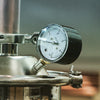Distillation pressure gauge