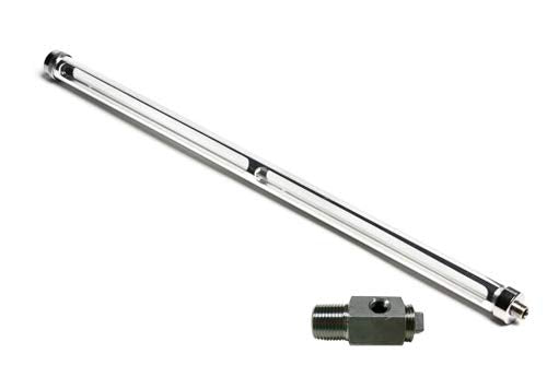 Glass Sight Gauge with 1/2 NPT Adapter Glass Sight Gauge with 1/2 NPT Adapter