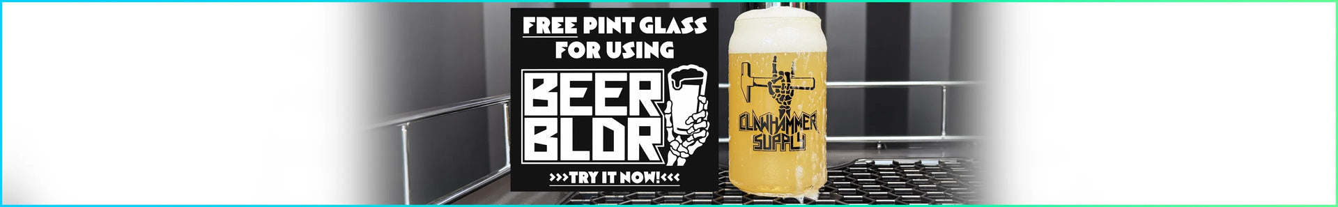 Free pint glass for using Beer Builder - try it now
