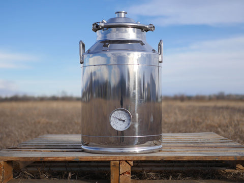 8 Gallon Stainless Steel Boiler & Domed Lid