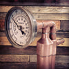 Copper Column Thermometer & Copper Fitting Combo